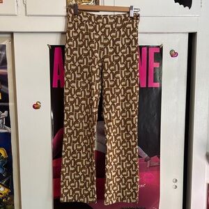 Carry On Retro Geometric Knit Bootcut Pants